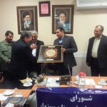 تصویر امضای تفاهم نامه سیمان سبزوار